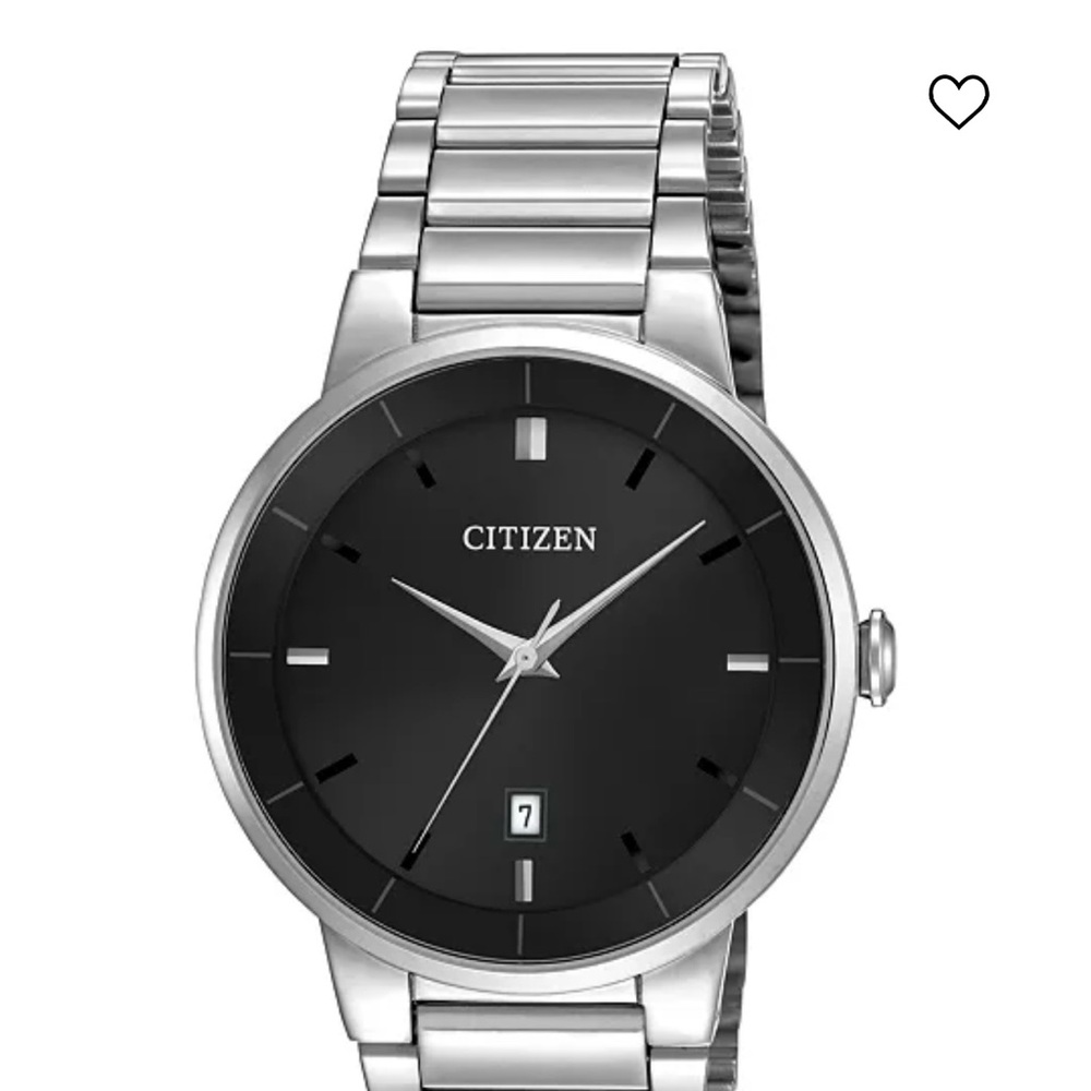 Citizen Men's Silver and Black Watch